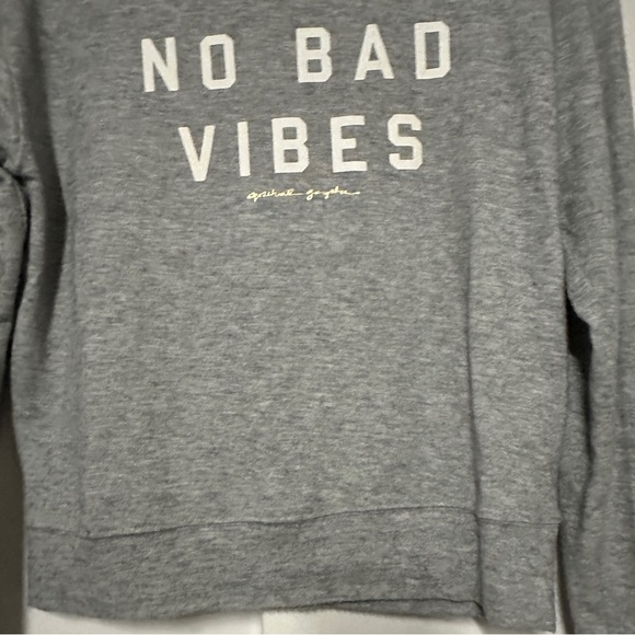 Spiritual Gangster No Bad Vibes Crew Neck Gray Pullover size medium - Picture 4 of 6